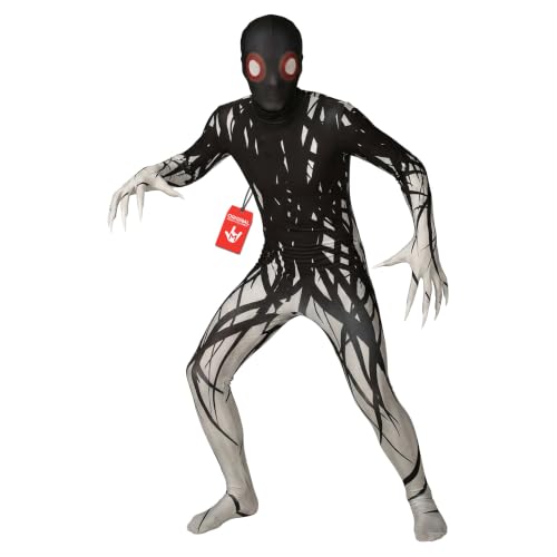 Morphsuits Zalgo demon alien creepypasta costume for kids Large full hooded morphsuit with quick release hood