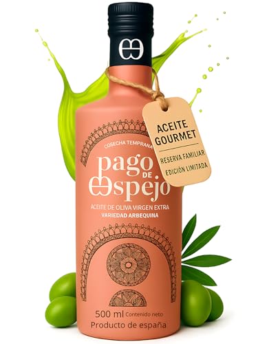 Aceite de Oliva Virgen Extra Arbequina Gourmet Cosecha Temprana Extracción en Frío Edición Limitada Ideal para Ensaladas Alternativa Saludable al Girasol Sabor suave AOVE Premium de Jaén 500ml
