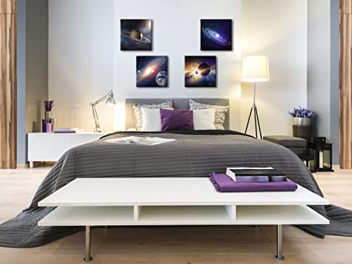 Lienzo impreso moderno de 4 piezas con pinturas universales de poder mágico 3