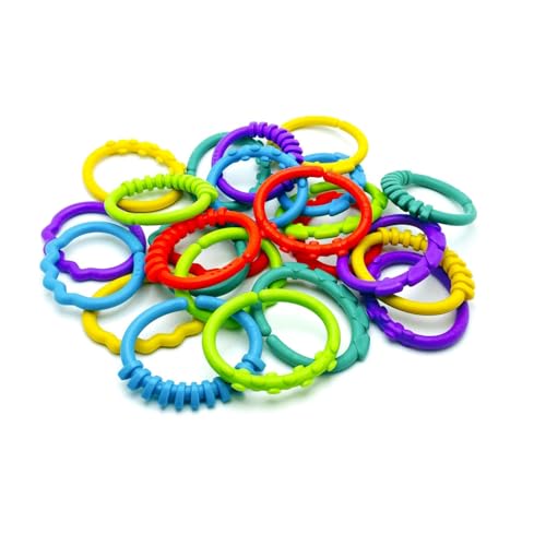 Image of Quasar Lots of Link in Beginner Kit for New Born Baby 0M+ Educational Learning Creativity Magnification Early Development for Kids 24 Piece (T002)