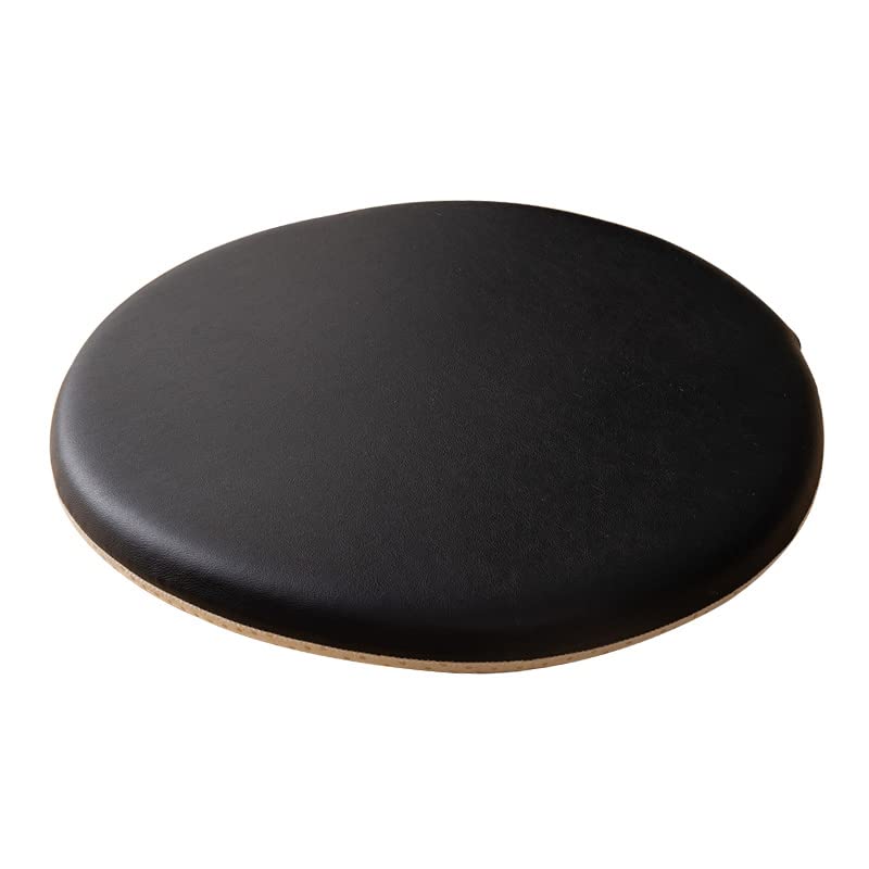 Cojín de suelo redondo para meditación y yoga en casa lavable e impermeable negro