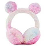 FYBW Winter Earmuffs for Kids Girl Warm Ear Muffs,Colorful Warm Outdoor Ear Covers Headband Plush Earwarmer