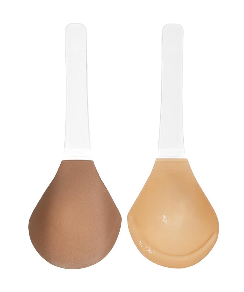 Extreme Breast Lift Adesivo Plunge Stick on Bra - Coppe adesive per coppe A-F, Coppe di supporto in silicone, reggiseno adesivo senza schienale, reggiseno a tuffo, tazze riutilizzabili,