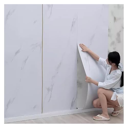 Papel tapiz resistente a arañazos para salpicaduras de cocina con diseño de mármol