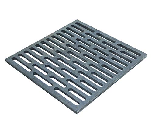 Fonderia Bongiovanni Grille en fonte | Grille pour cheminée | Poêle à granulés | Barbecue fond pour cendres |30 x 30 cm