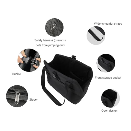 Bolsa de viaje para mascotas calefactable para paseos cómodos de perros y gatos 4
