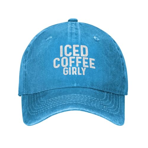 Iced Coffee Girlys Cap for Men Baseball Hat Vintage Caps