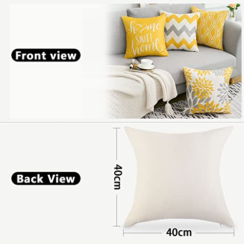 Federe Cuscini Divano 40 X 40 Federe Gialle