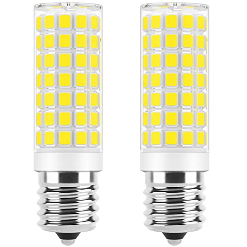 Image of E17 LED Bulb Dimmable 7W Microwave Over Stove Bulbs, 60W Incandescent Equivalent, Natural White 4000K, Fit for Whirlpool Maytag GE Kenmore LG Microwaves, Replaces 8206232A 1890433 AP4512653, 2 Pack