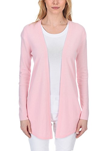 Image of State Fusio Open Front Cardigan Cashmere Wool Long Sleeve Fashion Sweater for Women (Runs Small)
