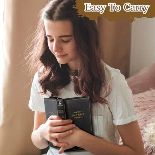 Holy Bible Book Wallet Pastor Gift Faux Leather Bible Verse Purse Religious Faith Checkbook Verse Leather Wallet with Magnetic Clasp for Christmas Men Women Christian Father Gifts4