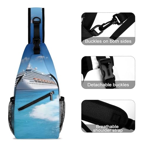 Mochila tipo bandolera deportiva para senderismo miniatura 3