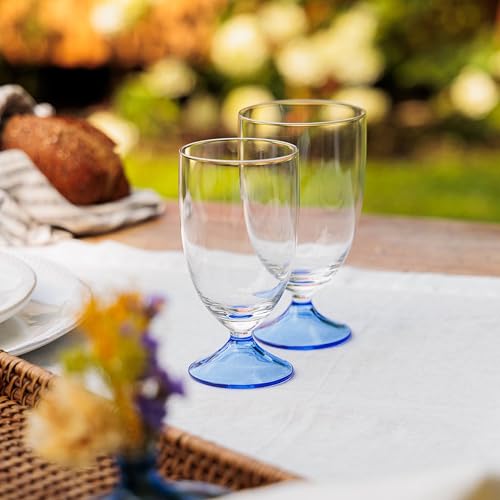 Verres à eau incassables et stables pour éviter la casse sur table