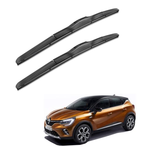 Image of Oshotto Frameless (O.E.M Type) Wiper Blades Compatible with Renault Captur (26 inch / 16 inch)