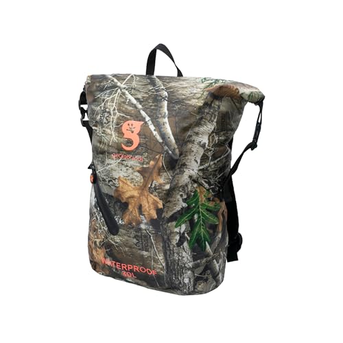 Image of geckobrands Lightweight 30L Waterproof Backpack - Lightweight Watertight Outdoor Bag Hiking Traveling Light Water Activities