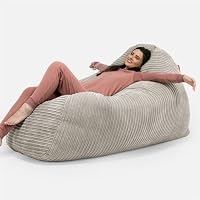Poltrona Sacco Lounge Pug - Pouf Grande In Velluto, Comodissima Per