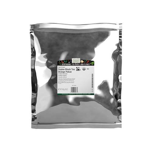 Frontier Co-op Organic Ceylon Black Tea, 1-Pound Bulk, High-Grown Orange Pekoe, Medium-Strong Tea Body, Kosher, Fair Trade