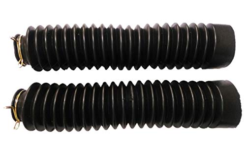 Cubierta de horquilla de goma negra para botas de acordeón, cubierta de horquilla de motocicleta, 30 mm, 50 mm, 250 mm