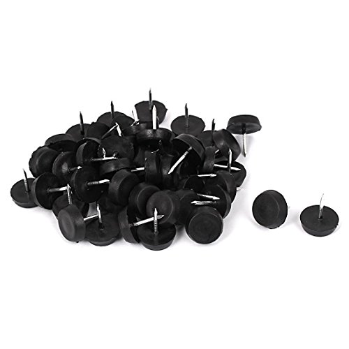 Preisvergleich Produktbild Sourcingmap Tischgleiter aus Kunststoff, Schwarz, 50 Stück