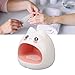 Nail Dryer, Mini UV LED Lamp Cute Cat Shape Fast Drying 8pcs Lamp Chips Portable Nail Light 24W Home Salon LED Nail Lamp Portable Nail Gel Dryer Curing Lamp for Nail Artists DIY