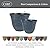 Classic Home and Garden Honeysuckle Resin Planters - Lightweight Indoor & Outdoor Plant Pots - UV-Resistant Plastic Flower Pots - Pot Planters for Flowers & Herbs (13" Orange Ember)