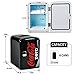 Coke Zero Mini Fridge - Refrigerator for Bedroom Office, Portable Table Top Beverage Cooler, 12V 110V Refrigerador For Drinks, Soda, Wine, Breast Milk, Use In Car, Dorm, Outdoor, Patio, 6 Can