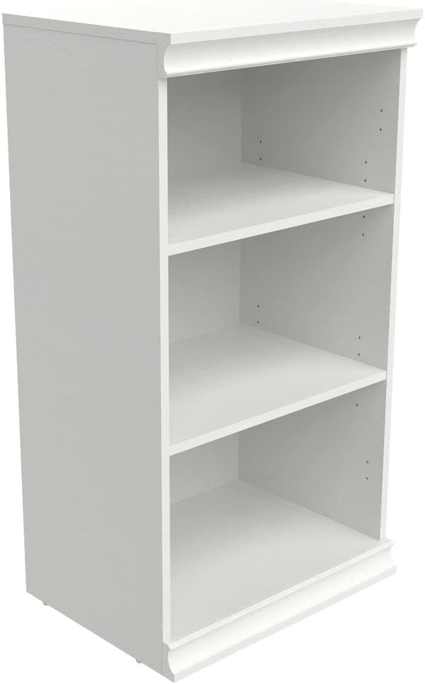 ClosetMaid Modular Storage Collection White Shelf Unit with 3 Shelves and Shelf & Hang Rod Kit