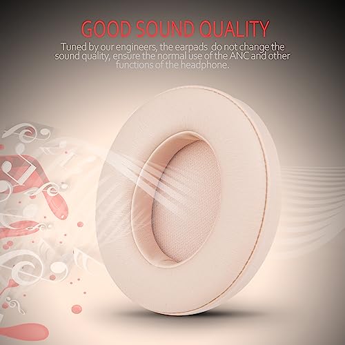 Almohadillas para auriculares Beats Studio 3 Wireless, compatibles con Beats Studio 2 y 3 con cable o inalámbricos (modelos B0500 y B0501), piel sintética y espuma viscoelástica, color dorado satinado miniatura 4