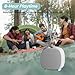 PEICHENG Speaker, Small Portable Bluetooth Wireless IPX5 Waterproof Shower Speaker,Loud Stereo Sound Deep Bass,Dual Pairing, RGB Lights,Long Playtime for Outdoor Party, Great Gift,1PC (White)