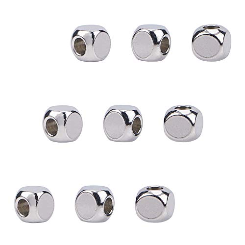 PH PandaHall 100pcs 6mm Cube Beads