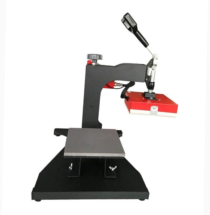 Prensa de calor manual 450W AOWUAEG para sublimación y transfer miniatura 7