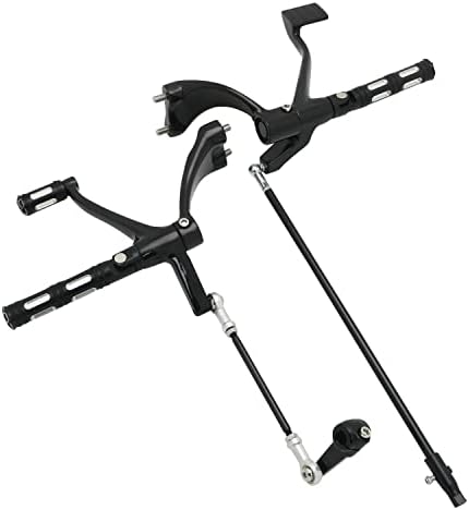 FENGREN Motorcycle Forward Controls Complete Kit Pegs Levers Linkages for Harley 2014-2022 Sportster XL 883 1200 Forty Eight XL883/C/N/L/R, XL1200C/R/L/N/X(Black)
