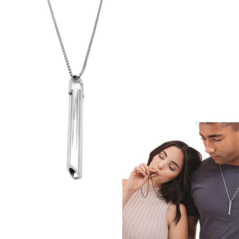 1 PCS Breathing Device to Quit Smoking, Vaping Breathing Necklace for Stress Relief and Anxiety Management, Stainless Steel Wearable Breathing Exercise Tool for Office Workers and Students-image-4