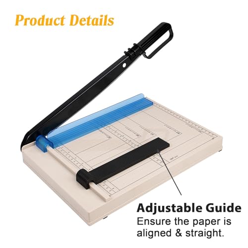 Coupe-papier robuste et massicot à guillotine de 30,5 cm avec protection
