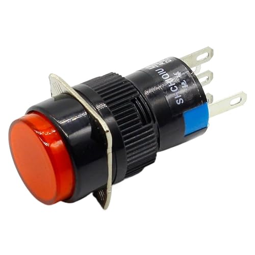 Interruptor pulsador LED 16mm momentáneo para solucionar fallos de contacto en paneles