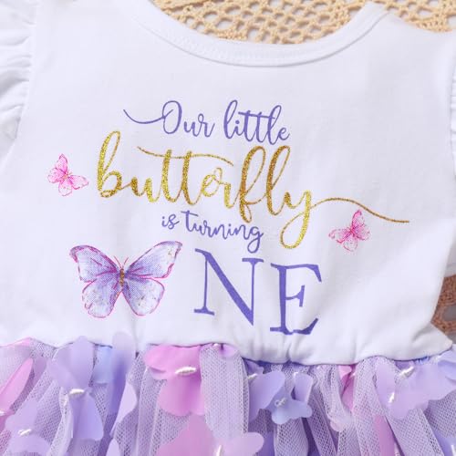 AWIBMK Baby Girls 1st Birthday Dress Ruffle Short Sleeve Tutu Dresses with Sequin Headband Photoshoot Cake Smash Outfits4