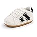 Auxm Scarpe da ginnastica per bambini e bambine, primi passi, in gomma antiscivolo, per bambini da 0 a 18 mesi, Bianco (bianco), 19 EU