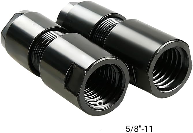 LOZLIN Angle Grinder Modified Adapter 5/8-11 Thread Straight Grinder Chuck Converter Heavy Duty Power Tool Accessory for Grinding Polishing Metalworking, 3/6mm-Black