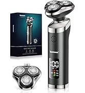 Electric Razor for Men, KENSEN Electric Shavers for Men Waterproof, Wet and Dry Rechargeable Rota...