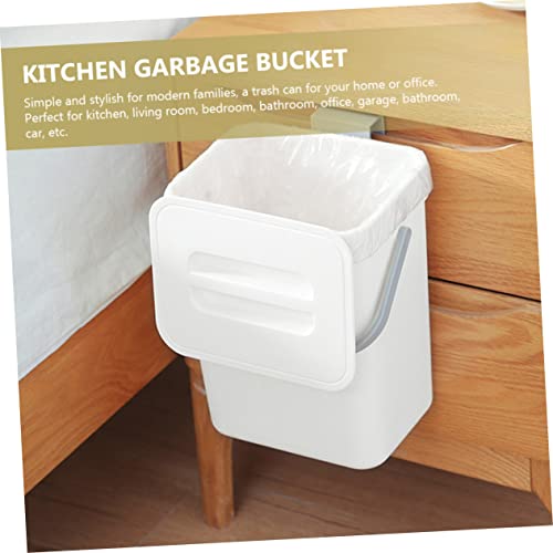Caneca de basura rectangular colgante para cocina miniatura 6
