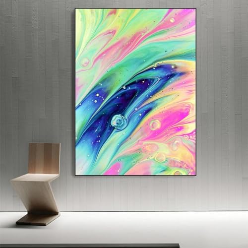 Affiche d'art abstrait pour sublimer un mur vide, décoration minimaliste avec cadre