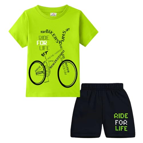 Image of Kuchipoo Boys Regular Fit Cotton T-Shirts and Shorts Set