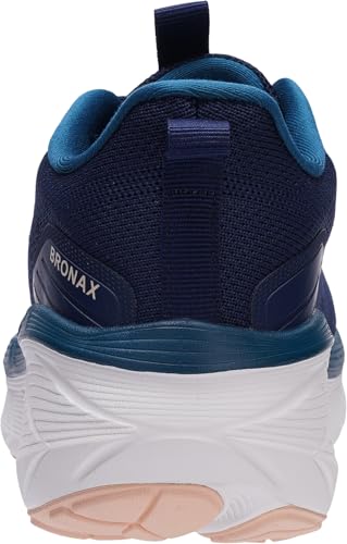 Image of BRONAX Womens High-Impact Cushion Thick Sole Wide Toe Box Shoes S600 | Wide Width, Breathable Mesh Upper, High‑Rebound EVA Midsole, Rubber Outsole, All Day Comfort, Sports, Athletic