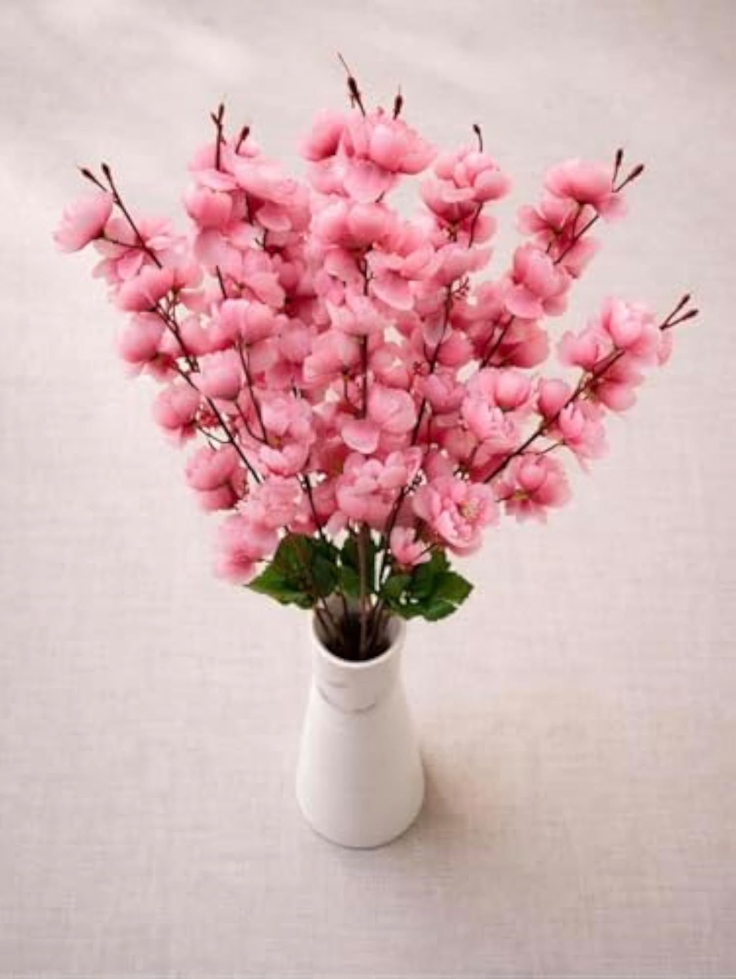 Artificial Pink Cherry Blossom Flower, 55 CM Silk Bunch with Bendable Stem