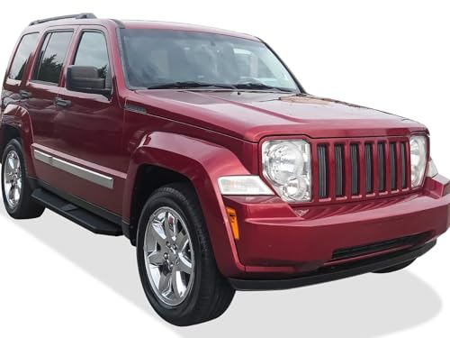 Estribos de acero inoxidable negro para Jeep Liberty 2008-2013 miniatura 6