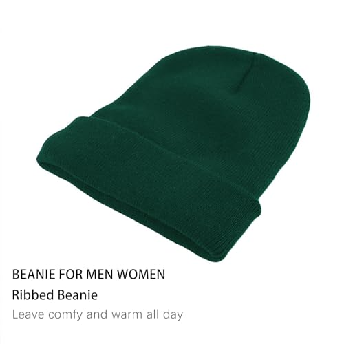 Image of ZOORON 1&2 Pack Beanie for Men Women Slouchy Beanie Hats Winter Knit Caps Soft Ski Hat Unisex