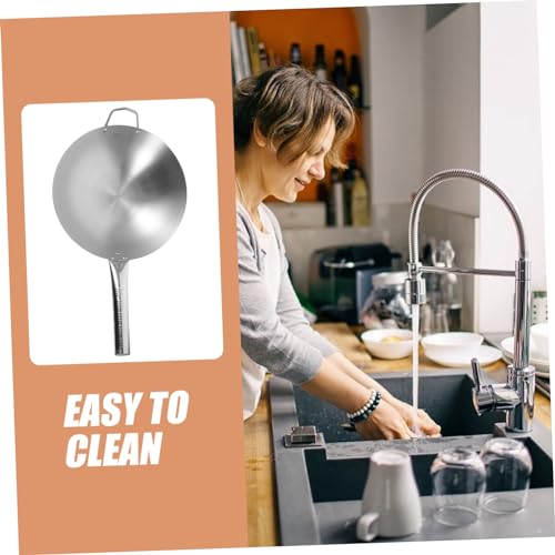 Wok de acero inoxidable LABRIMP con mango cómodo miniatura 7