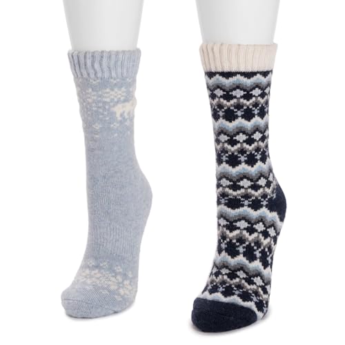 MUK LUKS Women's Wool Socks (2 Pair Pack)2