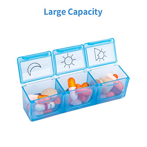 Weekly Pill Organizer 3 Times A Day – 7 Day Pill Box – Non-Bpa Food Grade Plastic – Lightweight And Travel Friendly – Ideal Pill Case For Supplements, Vitamin, Medication #TOP1