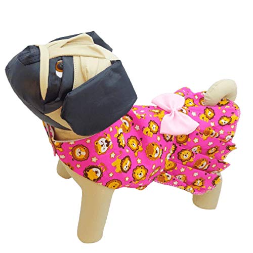 Vestido Pet - Vestido para cachorros - Estampa Leãozinho Tamanho:PP
